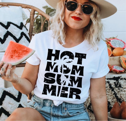 Hot Mom Summer Graphic T-Shirt